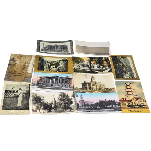 c1907 Post Card Lot South Dakota Deadwood Milbank Custer SD Sent To Hokah MN - Picture 1 of 12